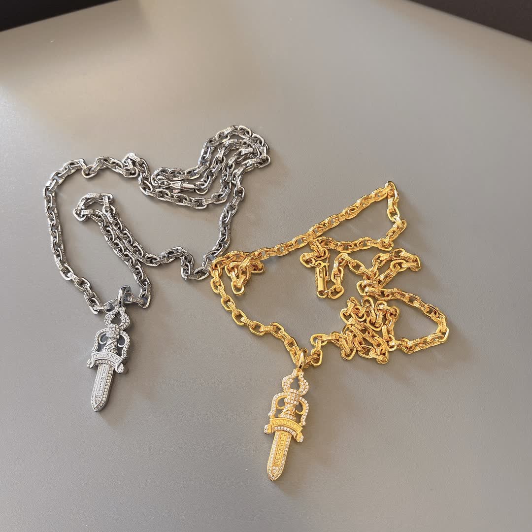 Chrome Hearts Sword Pendant Chain Necklace